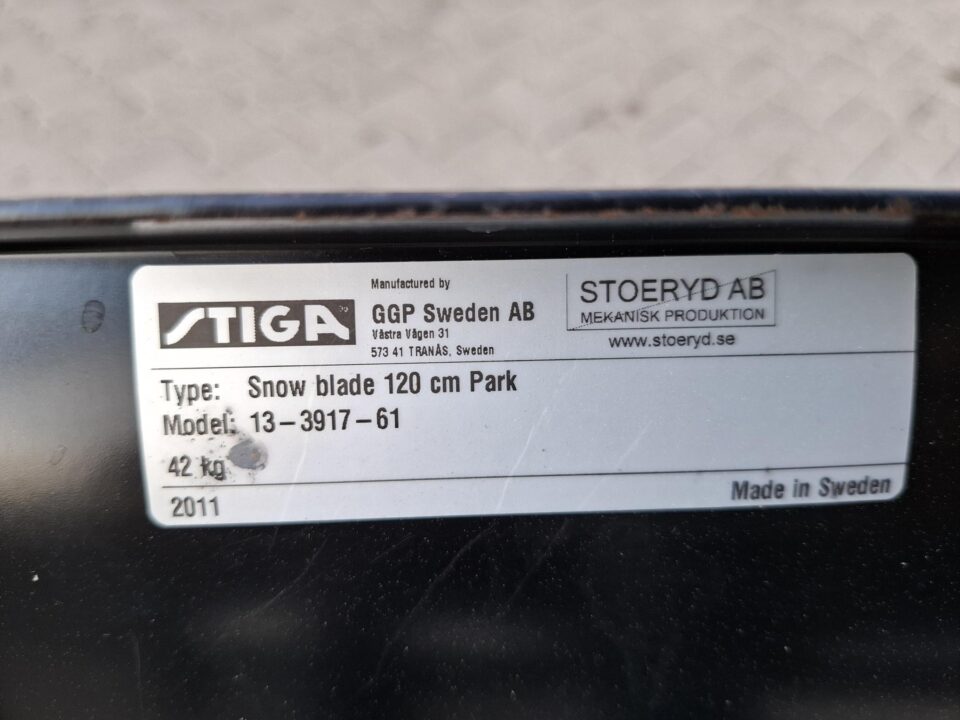 Stiga sneeuwschuif 120cm - Afbeelding 3