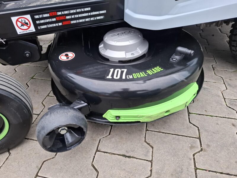 Demo Ego Z6 zero turn accu zitmaaier 107 cm maaidek mulch - Afbeelding 3